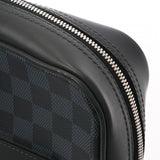 LOUIS VUITTON ルイヴィトン ダミエコバルト ポルトドキュマン ビジネス ネイビー系/黒  N41347 メンズ ダミエキャンバス レザー ビジネスバッグ ABランク 中古 銀蔵