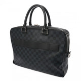 LOUIS VUITTON ルイヴィトン ダミエコバルト ポルトドキュマン ビジネス ネイビー系/黒  N41347 メンズ ダミエキャンバス レザー ビジネスバッグ ABランク 中古 銀蔵