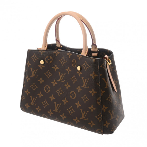 LOUIS VUITTON ルイヴィトン モノグラム モンテーニュ BB 2WAY ブラウン M41055 レディース モノグラムキャンバス ハンドバッグ Aランク 中古 銀蔵