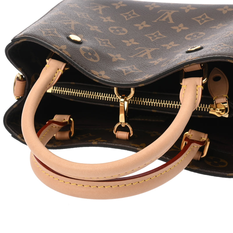 LOUIS VUITTON ルイヴィトン モノグラム モンテーニュ BB 2WAY ブラウン M41055 レディース モノグラムキャンバス ハンドバッグ Aランク 中古 銀蔵