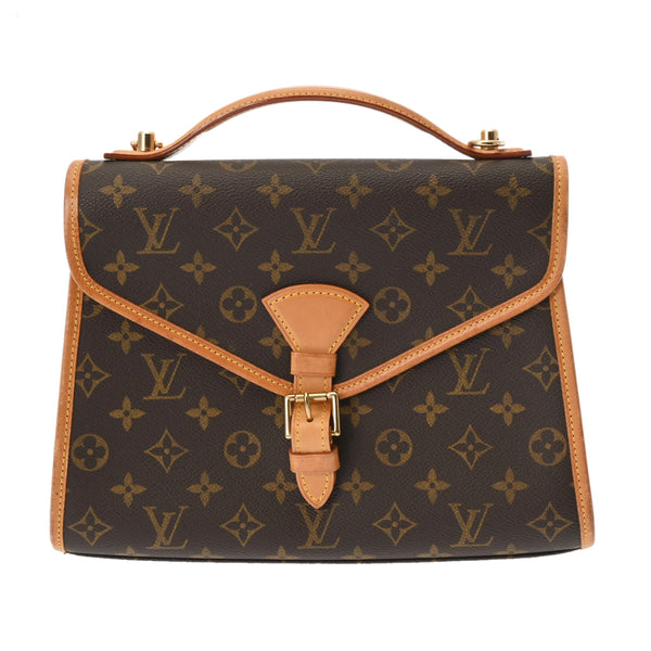 LOUIS VUITTON ルイヴィトン モノグラム ベルエア 2WAY ブラウン M51122 ユニセックス モノグラムキャンバス ハンドバッグ Bランク 中古 銀蔵