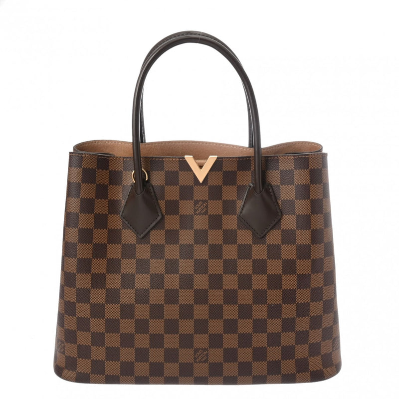 LOUIS VUITTON ルイヴィトン ダミエ ケンジントン 2WAYバッグ ブラウン N41435 レディース ダミエキャンバス ハンドバッグ Aランク 中古 銀蔵