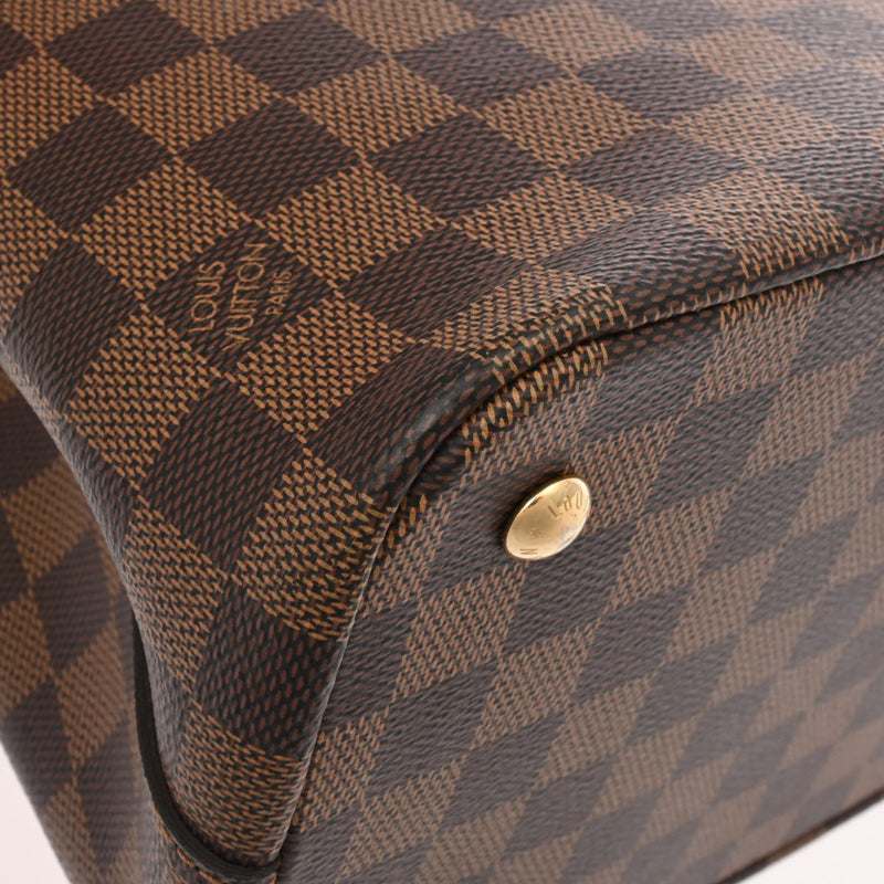 LOUIS VUITTON ルイヴィトン ダミエ ケンジントン 2WAYバッグ ブラウン N41435 レディース ダミエキャンバス ハンドバッグ Aランク 中古 銀蔵