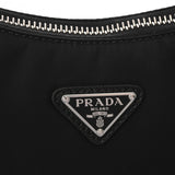 PRADA プラダ Re-Edition 2005 Re-Nylon  ブラック レディース ナイロン レザー ショルダーバッグ Aランク 中古 銀蔵