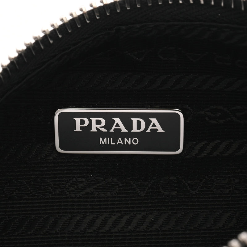 PRADA プラダ Re-Edition 2005 Re-Nylon  ブラック レディース ナイロン レザー ショルダーバッグ Aランク 中古 銀蔵