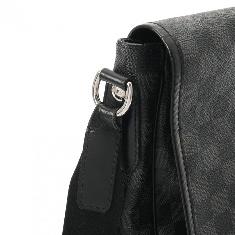 LOUIS VUITTON ルイヴィトン ダミエグラフィット レンツォ 黒/グレー N51213 メンズ ダミエグラフィットキャンバス ショルダーバッグ Bランク 中古 銀蔵