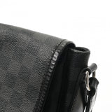 LOUIS VUITTON ルイヴィトン ダミエグラフィット レンツォ 黒/グレー N51213 メンズ ダミエグラフィットキャンバス ショルダーバッグ Bランク 中古 銀蔵