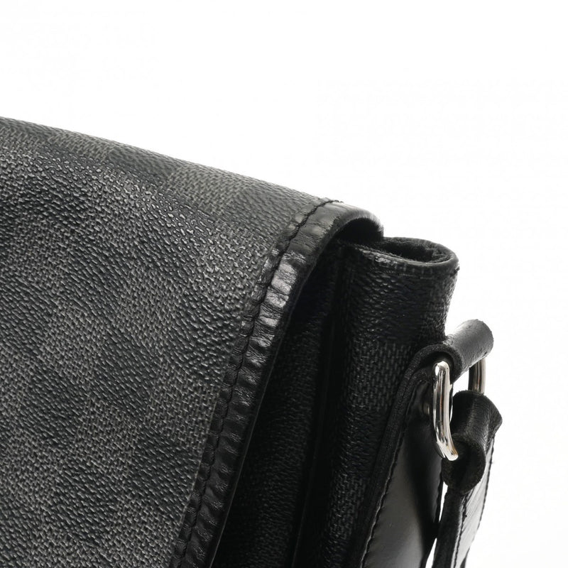 LOUIS VUITTON ルイヴィトン ダミエグラフィット レンツォ 黒/グレー N51213 メンズ ダミエグラフィットキャンバス ショルダーバッグ Bランク 中古 銀蔵