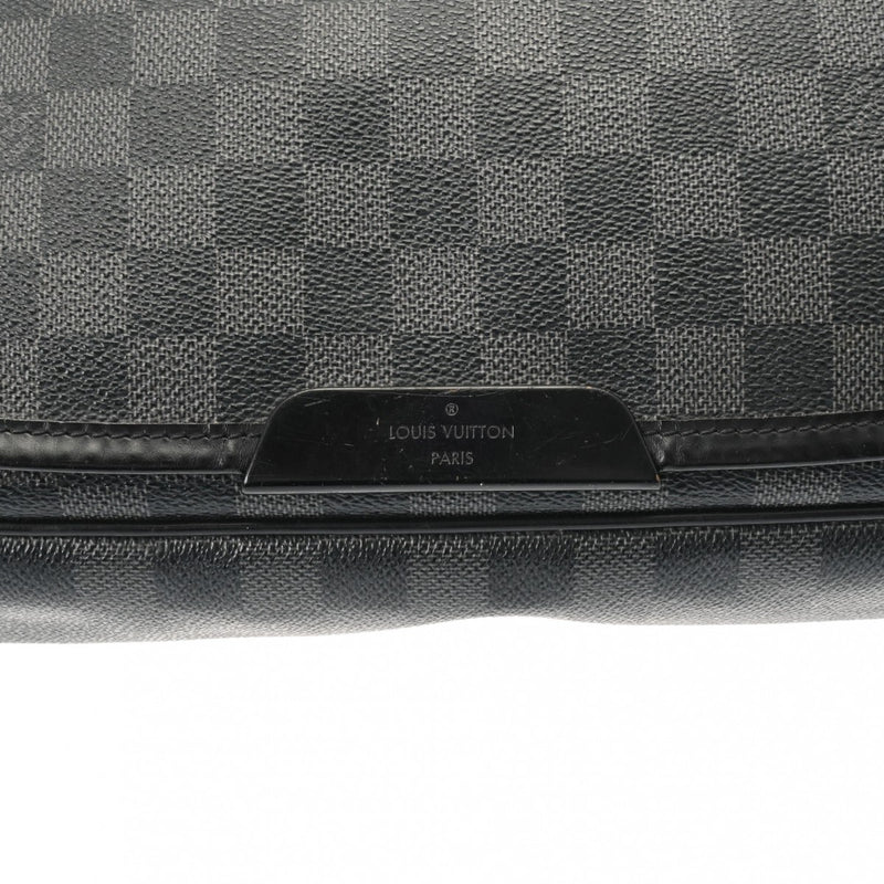 LOUIS VUITTON ルイヴィトン ダミエグラフィット レンツォ 黒/グレー N51213 メンズ ダミエグラフィットキャンバス ショルダーバッグ Bランク 中古 銀蔵