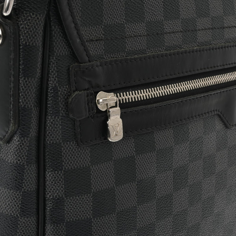LOUIS VUITTON ルイヴィトン ダミエグラフィット レンツォ 黒/グレー N51213 メンズ ダミエグラフィットキャンバス ショルダーバッグ Bランク 中古 銀蔵