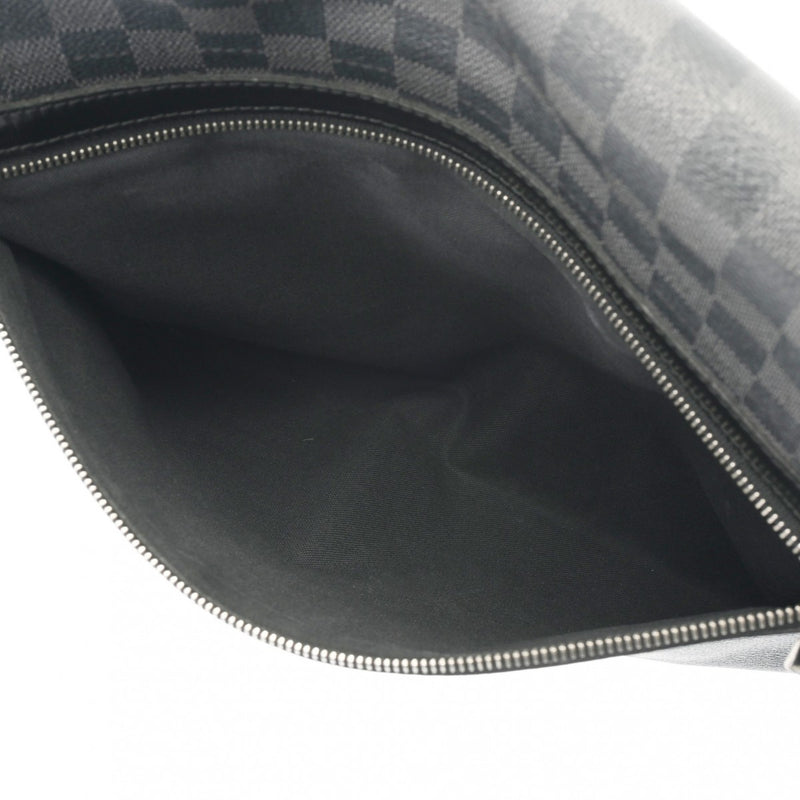 LOUIS VUITTON ルイヴィトン ダミエグラフィット レンツォ 黒/グレー N51213 メンズ ダミエグラフィットキャンバス ショルダーバッグ Bランク 中古 銀蔵