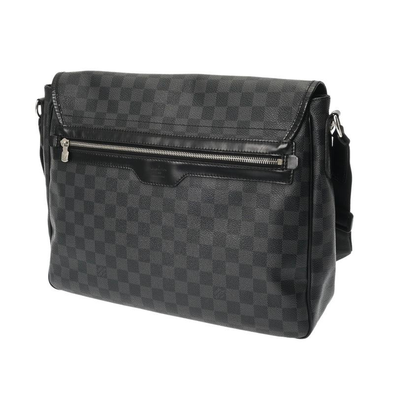 LOUIS VUITTON ルイヴィトン ダミエグラフィット レンツォ 黒/グレー N51213 メンズ ダミエグラフィットキャンバス ショルダーバッグ Bランク 中古 銀蔵