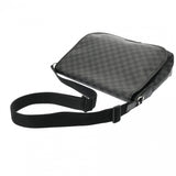 LOUIS VUITTON ルイヴィトン ダミエグラフィット レンツォ 黒/グレー N51213 メンズ ダミエグラフィットキャンバス ショルダーバッグ Bランク 中古 銀蔵