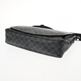 LOUIS VUITTON ルイヴィトン ダミエグラフィット レンツォ 黒/グレー N51213 メンズ ダミエグラフィットキャンバス ショルダーバッグ Bランク 中古 銀蔵