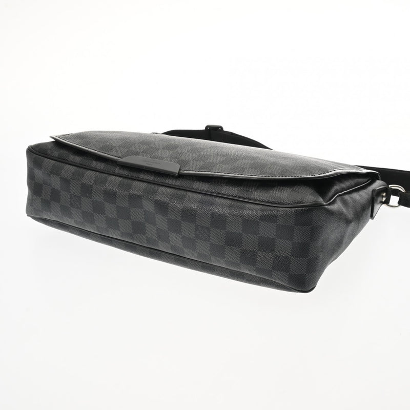 LOUIS VUITTON ルイヴィトン ダミエグラフィット レンツォ 黒/グレー N51213 メンズ ダミエグラフィットキャンバス ショルダーバッグ Bランク 中古 銀蔵