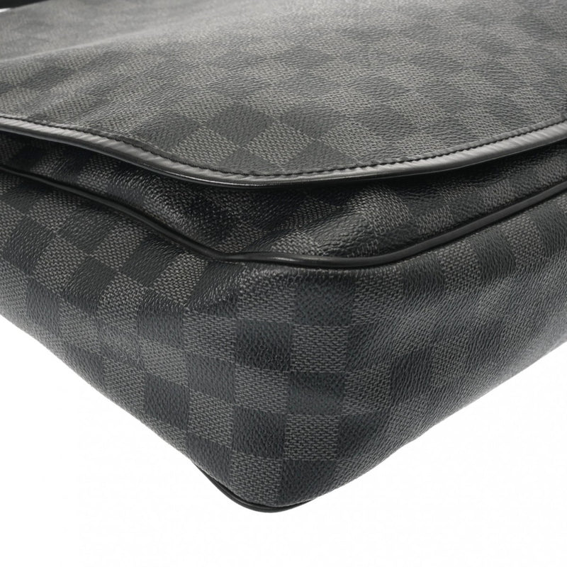 LOUIS VUITTON ルイヴィトン ダミエグラフィット レンツォ 黒/グレー N51213 メンズ ダミエグラフィットキャンバス ショルダーバッグ Bランク 中古 銀蔵