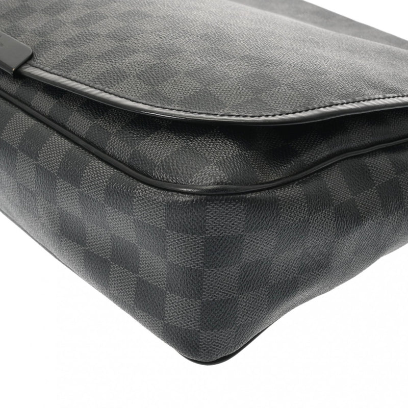 LOUIS VUITTON ルイヴィトン ダミエグラフィット レンツォ 黒/グレー N51213 メンズ ダミエグラフィットキャンバス ショルダーバッグ Bランク 中古 銀蔵