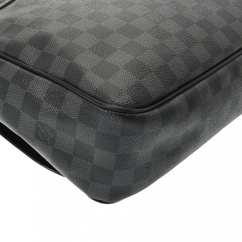 LOUIS VUITTON ルイヴィトン ダミエグラフィット レンツォ 黒/グレー N51213 メンズ ダミエグラフィットキャンバス ショルダーバッグ Bランク 中古 銀蔵