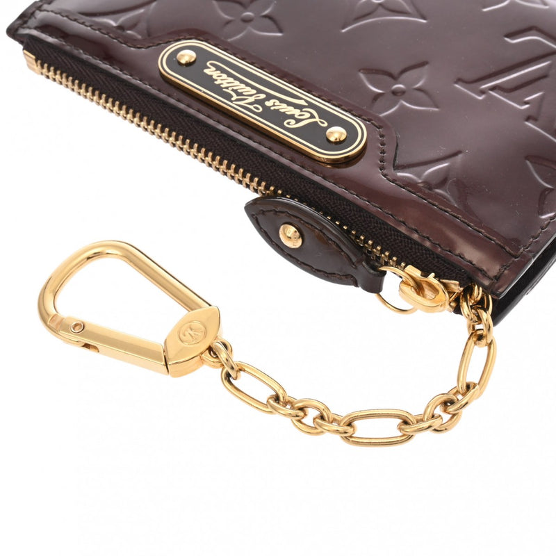 LOUIS VUITTON ルイヴィトン モノグラムヴェルニ ポシェットクレ NM アマラント M93557 レディース モノグラムヴェルニ コインケース ABランク 中古 銀蔵