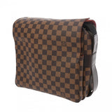 LOUIS VUITTON ルイヴィトン ダミエ ナヴィグリオ ブラウン/朱色 N45255 ユニセックス ダミエキャンバス ショルダーバッグ ABランク 中古 銀蔵