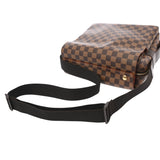 LOUIS VUITTON ルイヴィトン ダミエ ナヴィグリオ ブラウン/朱色 N45255 ユニセックス ダミエキャンバス ショルダーバッグ ABランク 中古 銀蔵