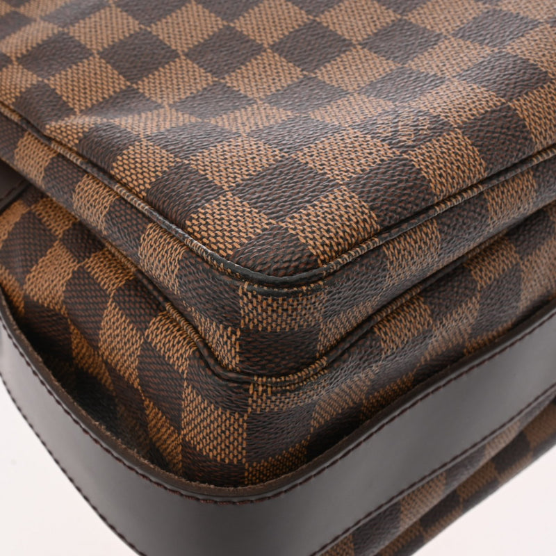 LOUIS VUITTON ルイヴィトン ダミエ ナヴィグリオ ブラウン/朱色 N45255 ユニセックス ダミエキャンバス ショルダーバッグ ABランク 中古 銀蔵