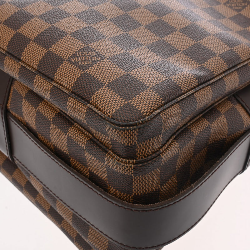 LOUIS VUITTON ルイヴィトン ダミエ ナヴィグリオ ブラウン/朱色 N45255 ユニセックス ダミエキャンバス ショルダーバッグ ABランク 中古 銀蔵