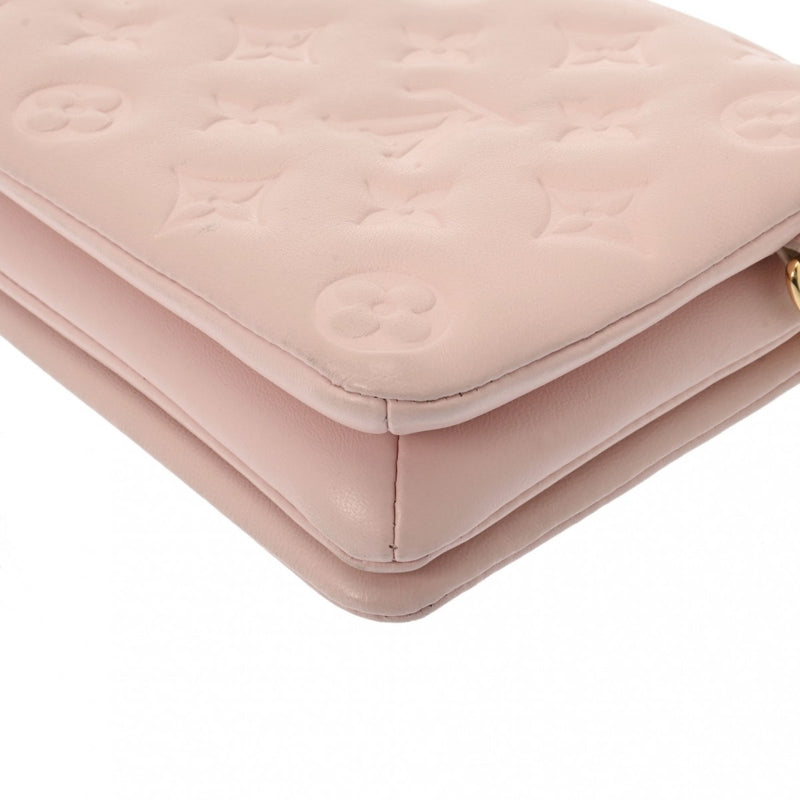 LOUIS VUITTON ルイヴィトン モノグラム ポシェットクッサン ピンク M80818 レディース レザー ショルダーバッグ ABランク 中古 銀蔵