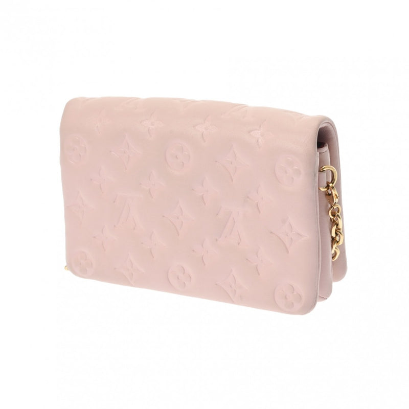 LOUIS VUITTON ルイヴィトン モノグラム ポシェットクッサン ピンク M80818 レディース レザー ショルダーバッグ ABランク 中古 銀蔵