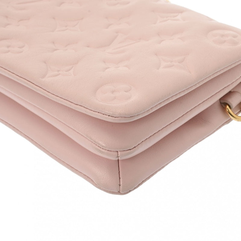 LOUIS VUITTON ルイヴィトン モノグラム ポシェットクッサン ピンク M80818 レディース レザー ショルダーバッグ ABランク 中古 銀蔵