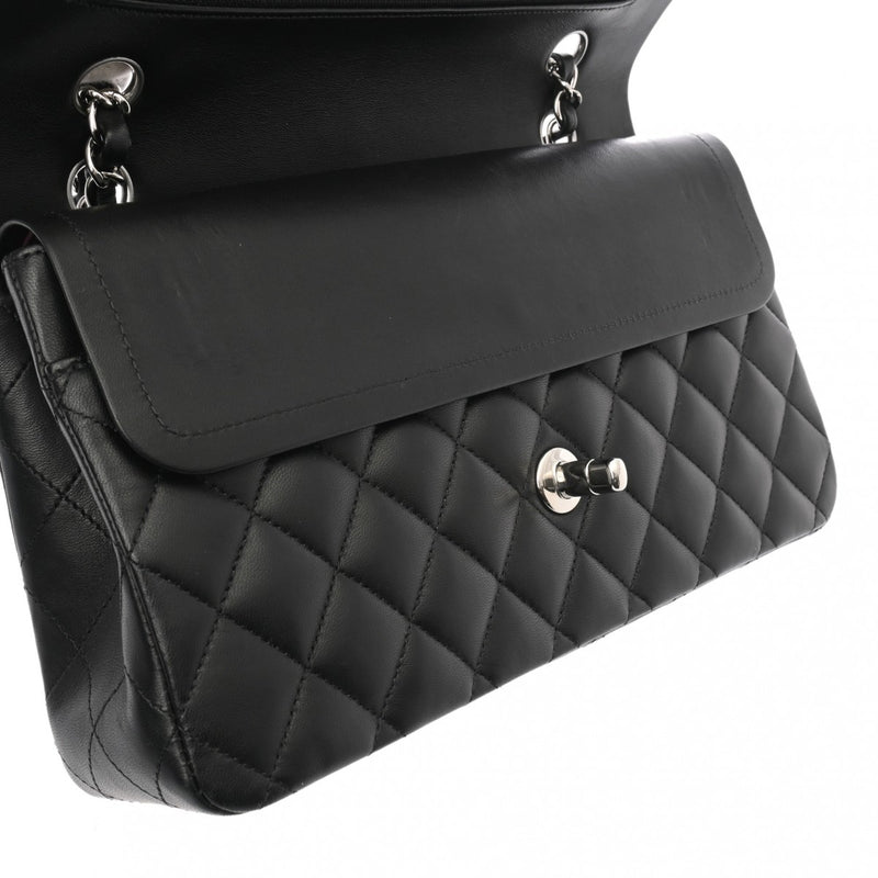 CHANEL シャネル マトラッセ 1.12 クラシック ハンドバッグ 25cm ブラック A01112 レディース ラムスキン ショルダーバッグ ABランク 中古 銀蔵