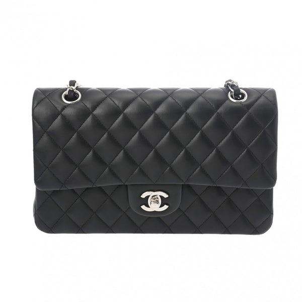 CHANEL シャネル マトラッセ 1.12 クラシック ハンドバッグ 25cm ブラック A01112 レディース ラムスキン ショルダーバッグ ABランク 中古 銀蔵