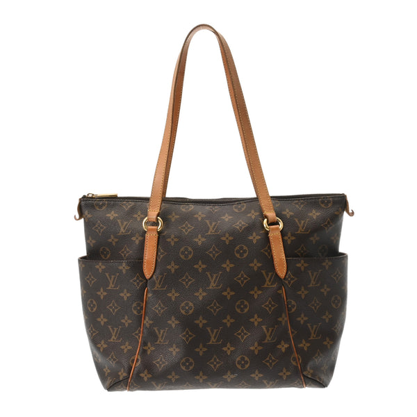 LOUIS VUITTON ルイヴィトン モノグラム トータリーMM  ブラウン M56689 レディース モノグラムキャンバス トートバッグ Bランク 中古 銀蔵