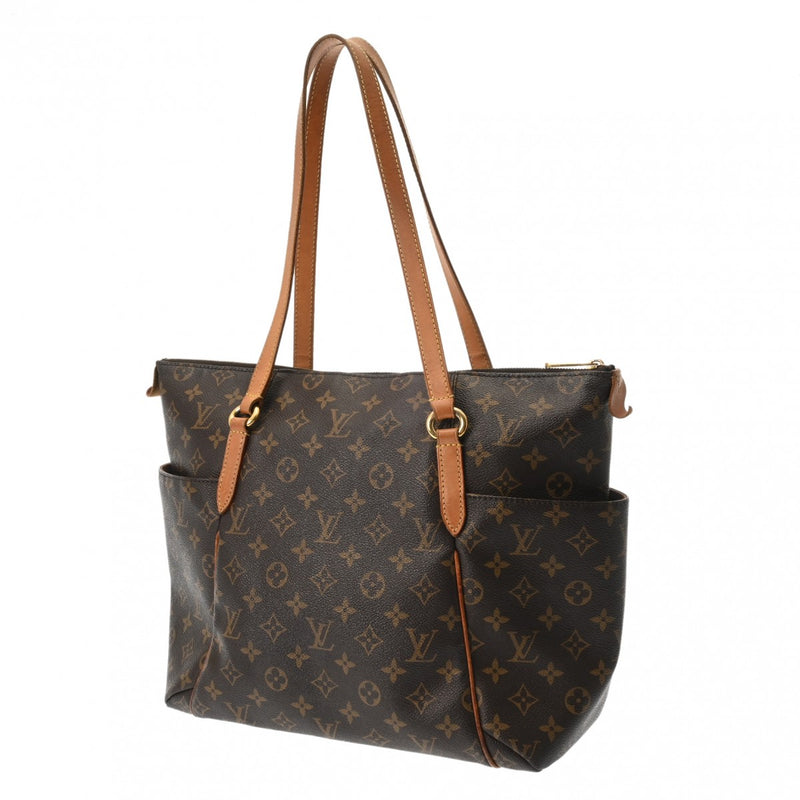 LOUIS VUITTON ルイヴィトン モノグラム トータリーMM  ブラウン M56689 レディース モノグラムキャンバス トートバッグ Bランク 中古 銀蔵