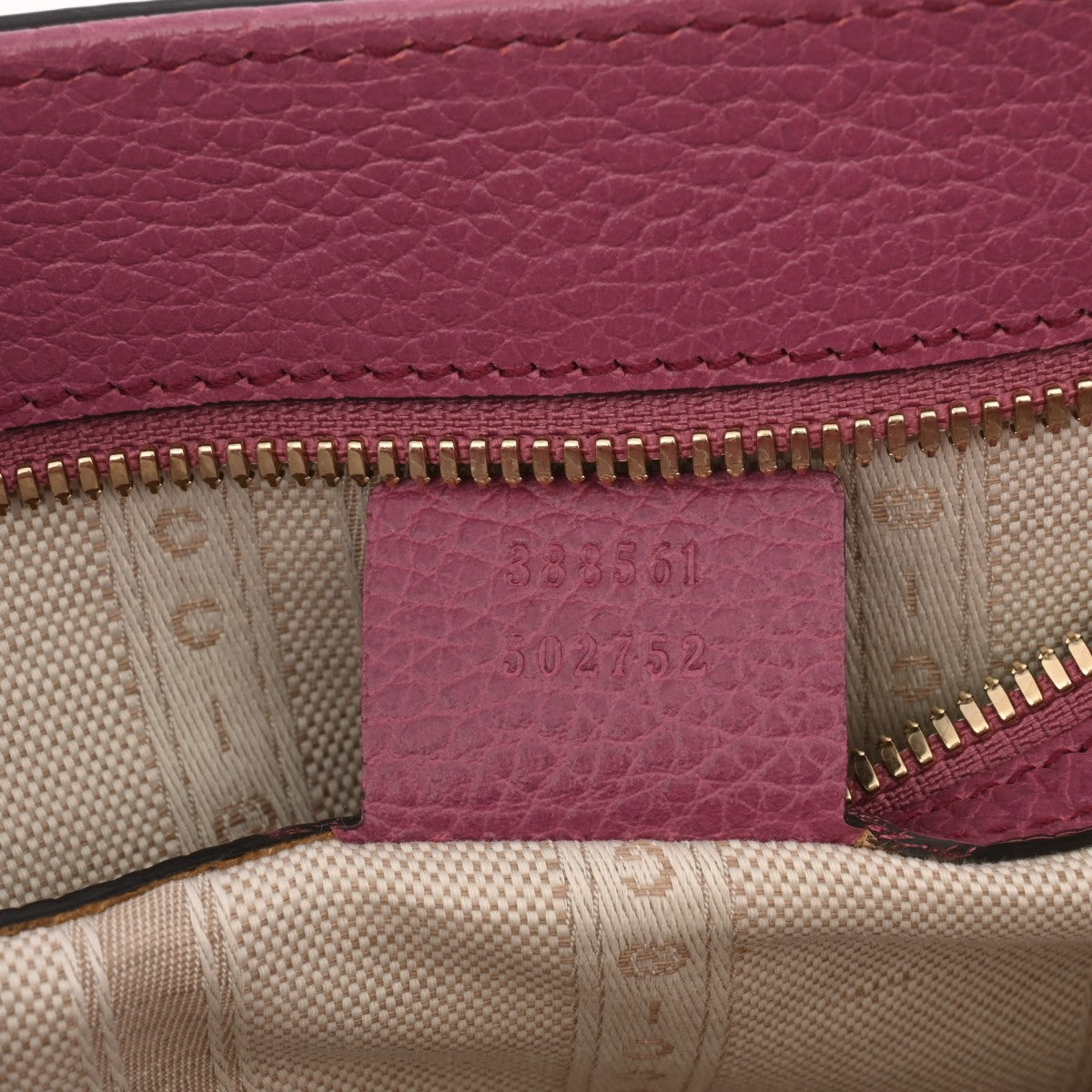 グッチ インターロッキングG パープル レディース レザー トートバッグ