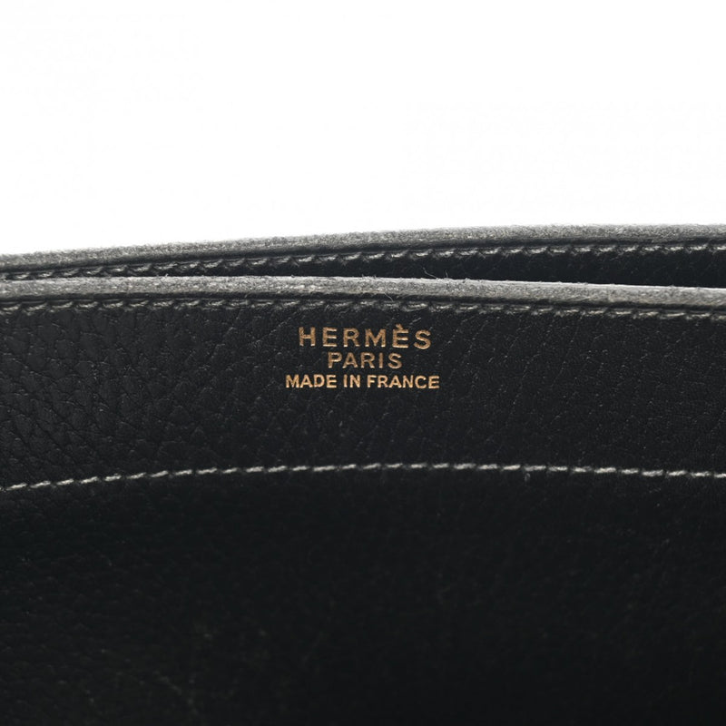 HERMES エルメス サックアデペッシュ 41 ブラック ○Z刻印(1996年頃) メンズ アルデンヌ ビジネスバッグ Bランク 中古 銀蔵