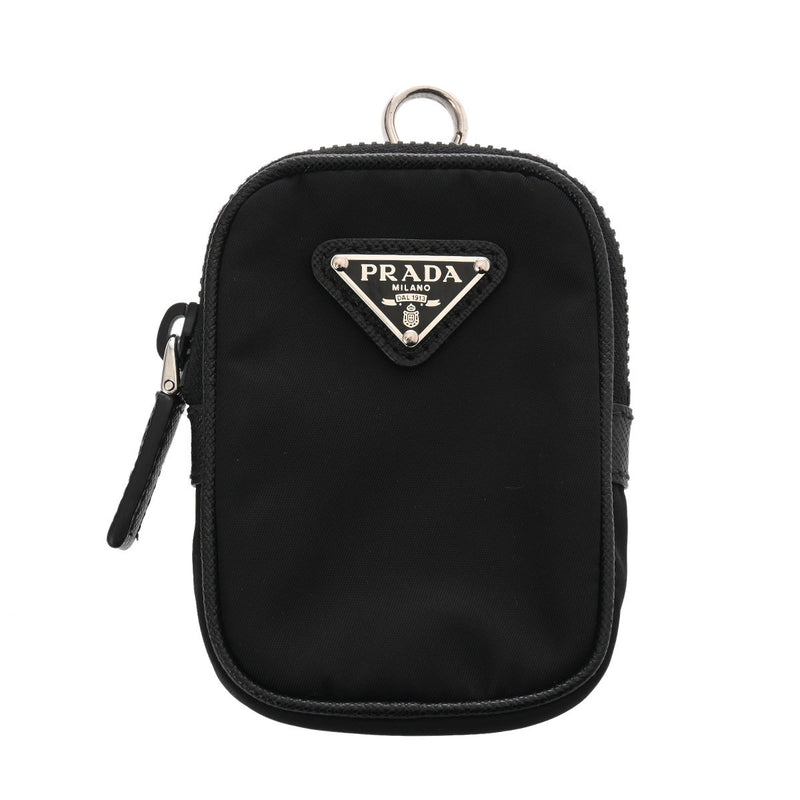 PRADA プラダ Re-Nylon ブラック 2VH112 ユニセックス サフィアーノレザー/ナイロン ショルダーバッグ Aランク 中古 銀蔵