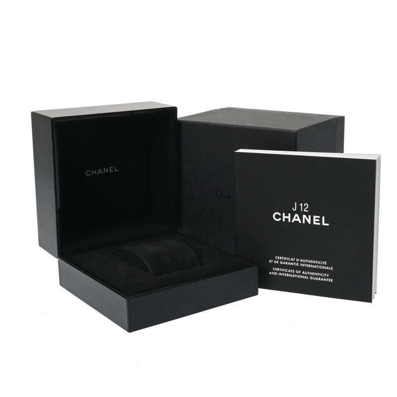 シャネル J12 38mm 12Pダイヤ H1626 ブラック/ダイヤモンド メンズ 腕時計 自動巻き 中古 銀蔵