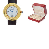 カルティエ マスト トリニティ W1010844 ホワイト レディース 腕時計 クォーツ 中古 銀蔵