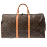 LOUIS VUITTON ルイヴィトン モノグラム キーポル 50 ブラウン M41426 ユニセックス モノグラムキャンバス ボストンバッグ Bランク 中古 銀蔵