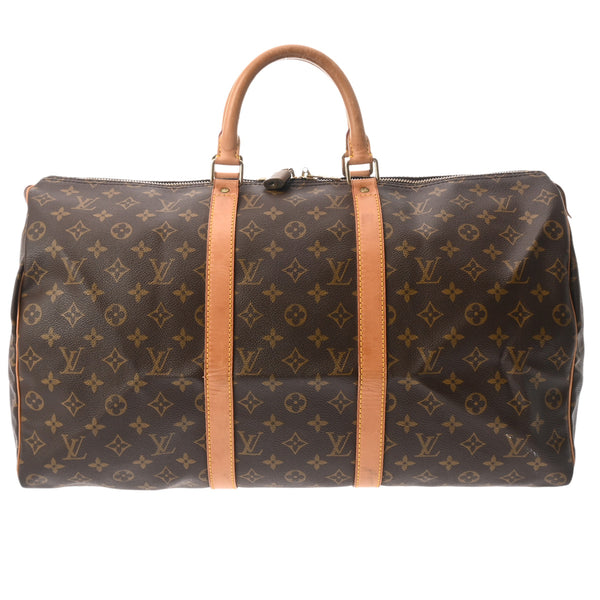 LOUIS VUITTON ルイヴィトン モノグラム キーポル 50 ブラウン M41426 ユニセックス モノグラムキャンバス ボストンバッグ Bランク 中古 銀蔵