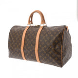 LOUIS VUITTON ルイヴィトン モノグラム キーポル 50 ブラウン M41426 ユニセックス モノグラムキャンバス ボストンバッグ Bランク 中古 銀蔵