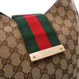 GUCCI グッチ ショルダーバッグ ベージュ 211933 レディース GGキャンバス セミショルダーバッグ ABランク 中古 銀蔵