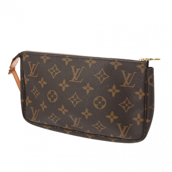 LOUIS VUITTON ルイヴィトン モノグラム ポシェット アクセソワール 旧型 ブラウン M51980 レディース モノグラムキャンバス アクセサリーポーチ Bランク 中古 銀蔵