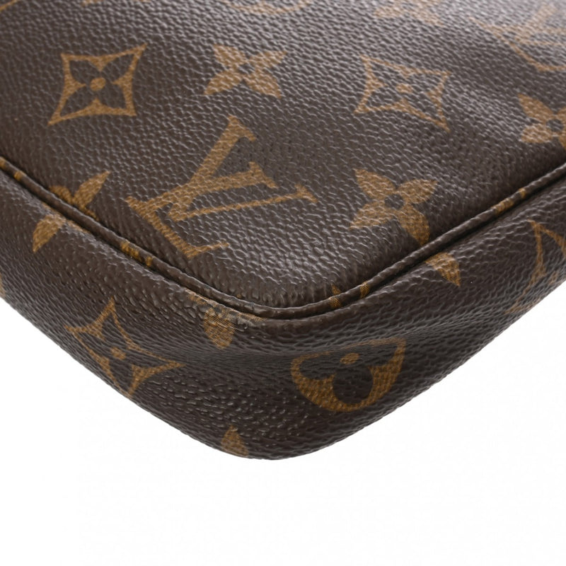 LOUIS VUITTON ルイヴィトン モノグラム ポシェット アクセソワール 旧型 ブラウン M51980 レディース モノグラムキャンバス アクセサリーポーチ Bランク 中古 銀蔵