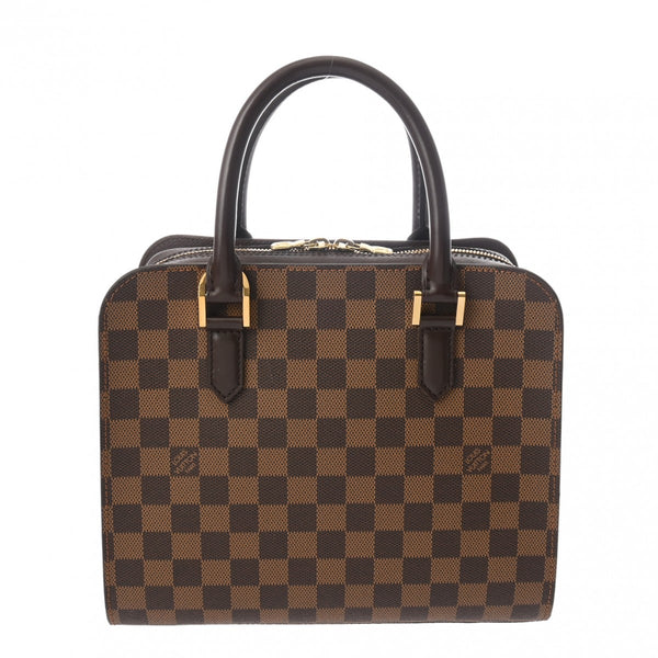 LOUIS VUITTON ルイヴィトン ダミエ トリアナ ブラウン N51155 レディース ダミエキャンバス ハンドバッグ Aランク 中古 銀蔵