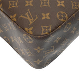 LOUIS VUITTON ルイヴィトン モノグラム ルーピング GM ブラウン M51145 レディース モノグラムキャンバス ワンショルダーバッグ Aランク 中古 銀蔵