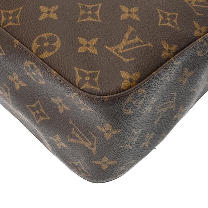 LOUIS VUITTON ルイヴィトン モノグラム ルーピング GM ブラウン M51145 レディース モノグラムキャンバス ワンショルダーバッグ Aランク 中古 銀蔵