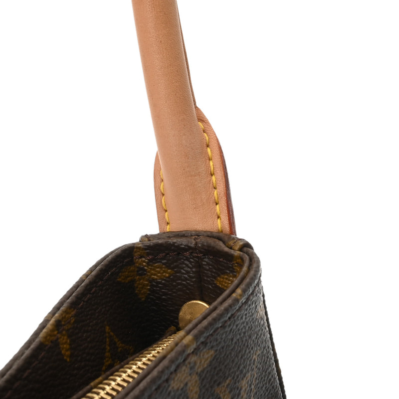 LOUIS VUITTON ルイヴィトン モノグラム ルーピング GM ブラウン M51145 レディース モノグラムキャンバス ワンショルダーバッグ Aランク 中古 銀蔵