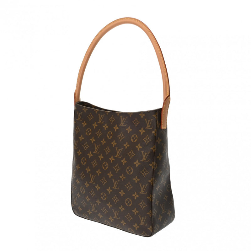 LOUIS VUITTON ルイヴィトン モノグラム ルーピング GM ブラウン M51145 レディース モノグラムキャンバス ワンショルダーバッグ Aランク 中古 銀蔵